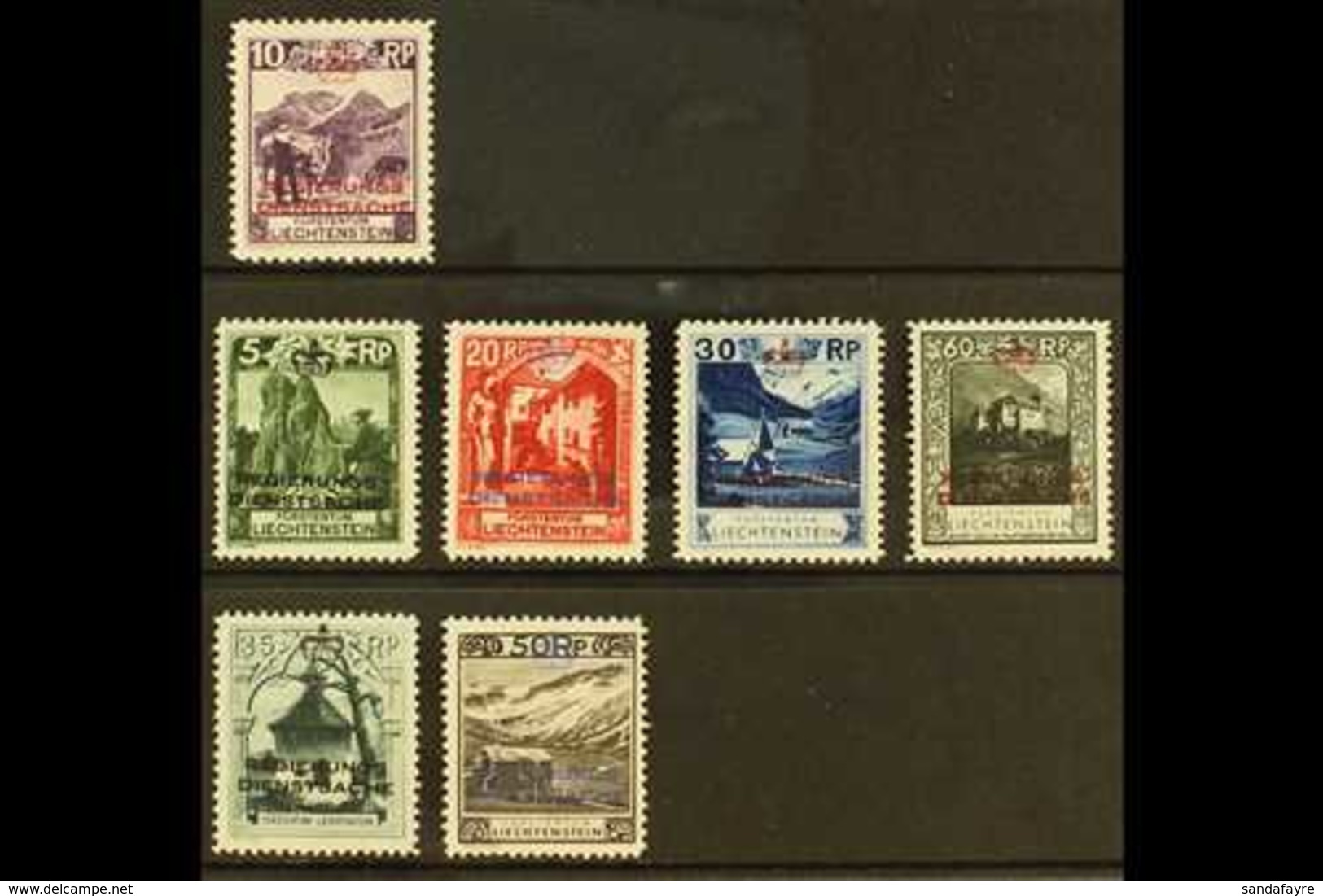 OFFICIALS 1932 Basic Set To 60rp With One Of Each Value, Includes (perf 10½) 10rp, (perf 11½) 5rp, 20rp, 30rp, And 60rp, - Other & Unclassified