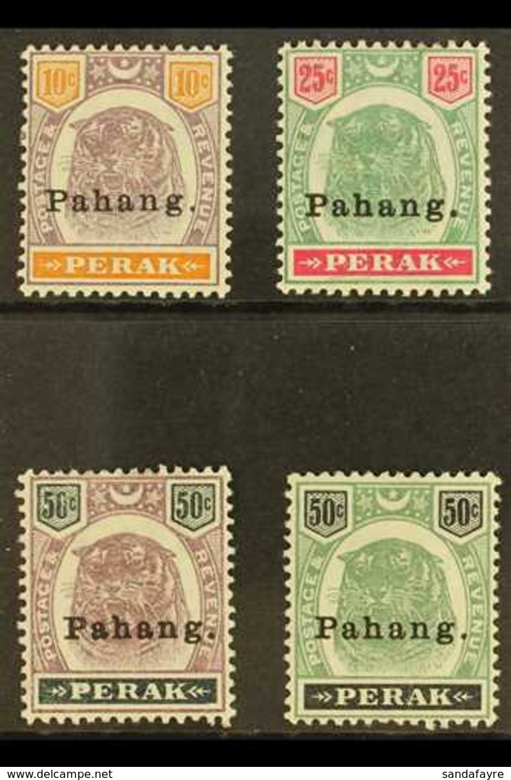 PAHANG 1898 "Tiger" Set To 50c, SG 19/22, Very Fine And Fresh Mint. Trivial Gum Faults On 50c, Brilliant Colours.  (4 St - Autres & Non Classés