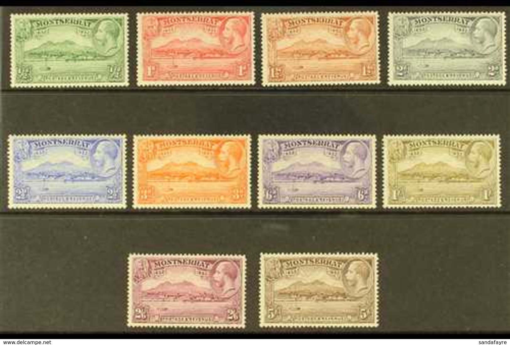 1932 300th Anniversary Of Settlement Complete Set, SG 84/93, Very Fine Mint, Fresh. (10 Stamps) For More Images, Please  - Montserrat