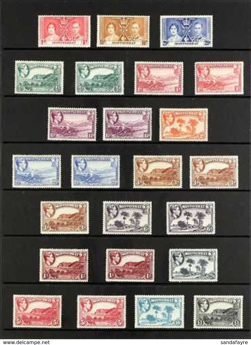 1937-52 MINT KGVI COLLECTION Presented On Stock Pages That Includes A Complete Basic Run From The 1937 Coronation To The - Montserrat