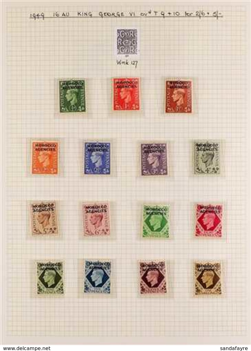 BRITISH CURRENCY 1936-56 FINE MINT / NHM COLLECTION (mostly Nhm) Neatly Arranged On Album Pages, Includes 1936-7 KEVIII  - Autres & Non Classés
