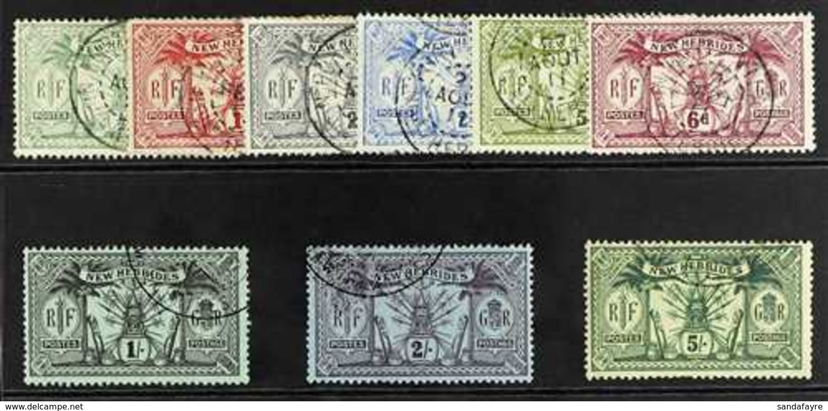 1911 Weapons And Idols Set Complete, SG 18/28, Very Fine Used (9 Stamps) For More Images, Please Visit Http://www.sandaf - Autres & Non Classés