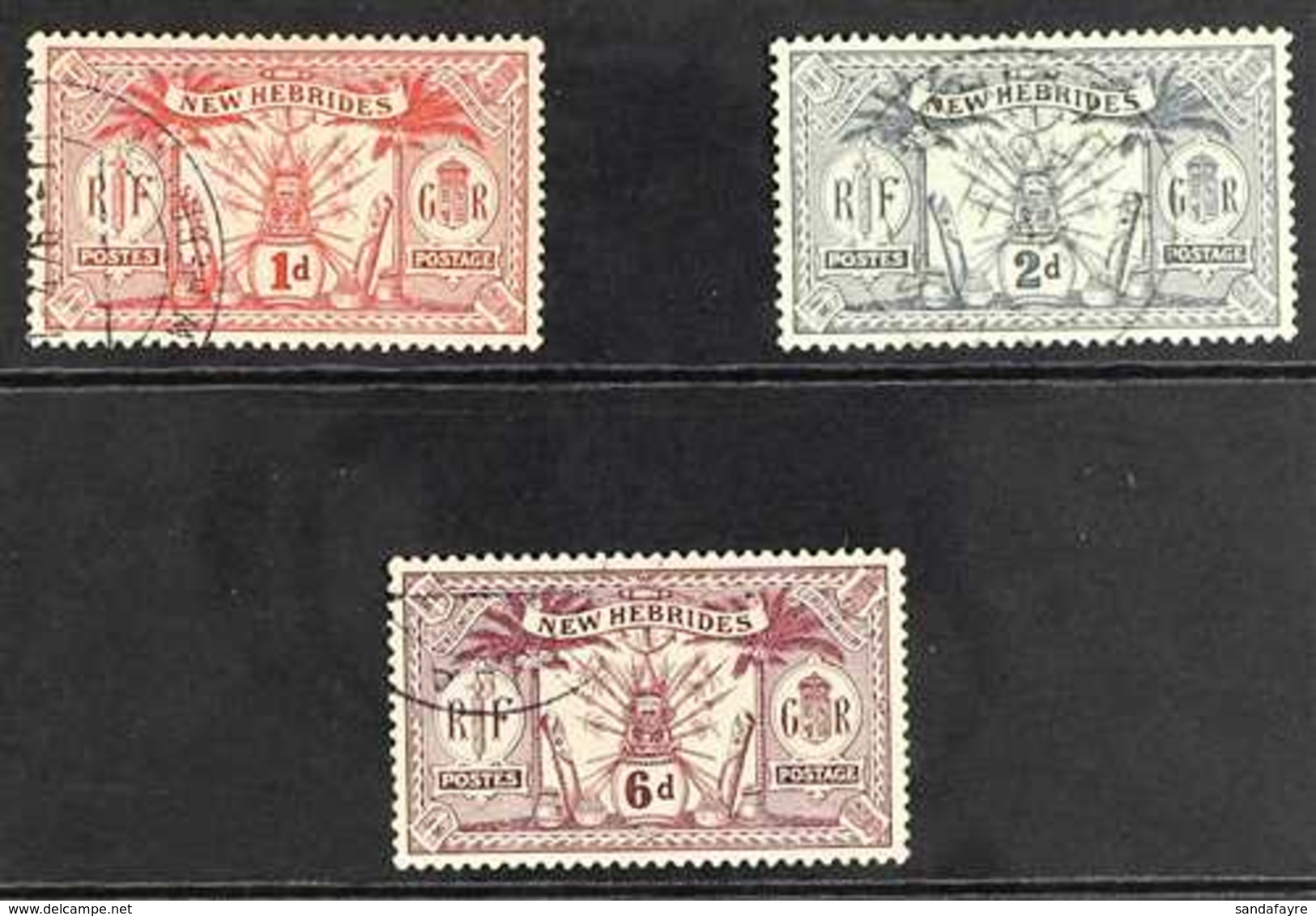 1921 Wmk Mult Script CA Set Of Three Values, SG 36/38, Very Fine Used (3 Stamps) For More Images, Please Visit Http://ww - Autres & Non Classés