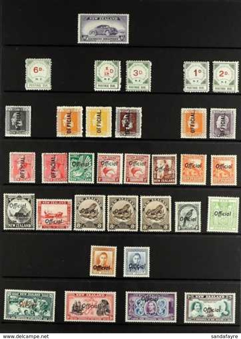 1899-1968 MINT "BACK OF THE BOOK" COLLECTION Presented On A Pair Of Stock Pages & Includes Postage Due To 6d, KGV Portra - Altri & Non Classificati