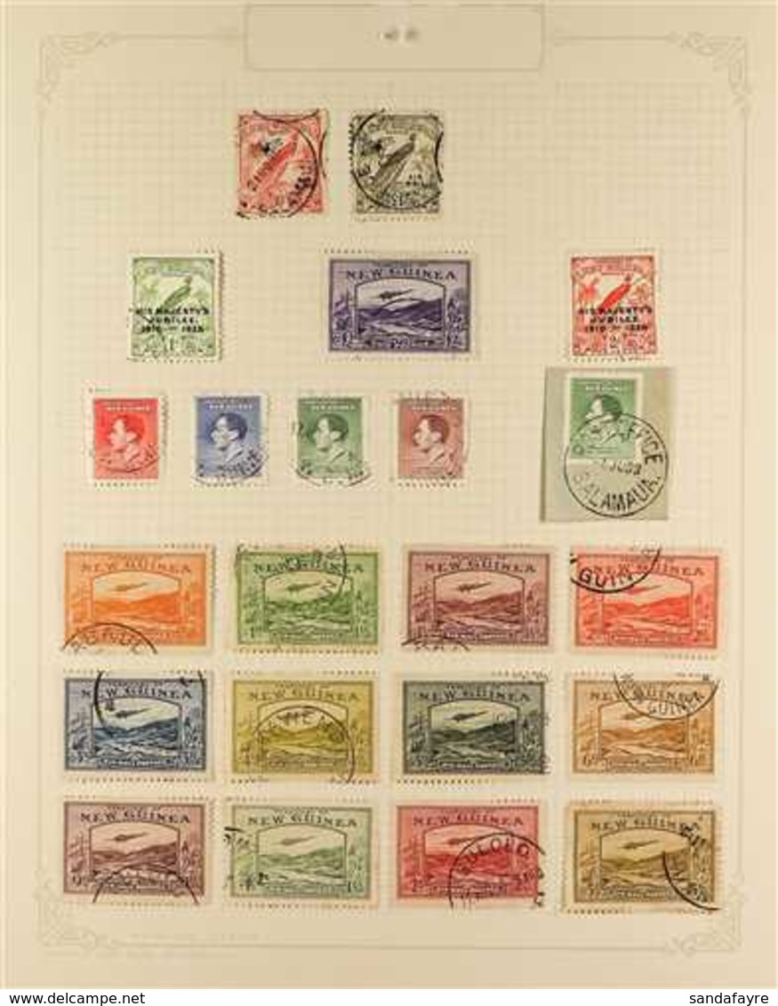 1915-1939 OLD TIME USED COLLECTION CAT £1450+ A Chiefly, ALL DIFFERENT Used Collection Presented On Album Pages That Inc - Papua Nuova Guinea