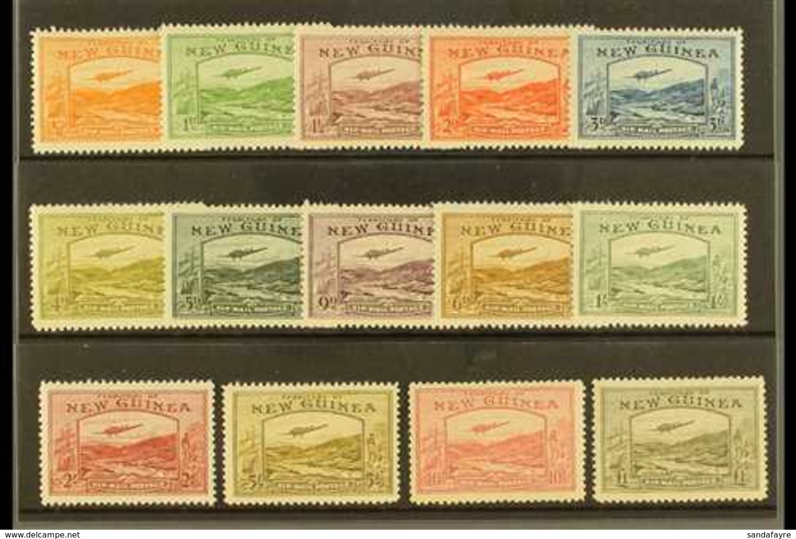 1939 Airmail Set Complete, SG 212/5, Very Fine And Fresh Mint. (14 Stamps) For More Images, Please Visit Http://www.sand - Papua Nuova Guinea