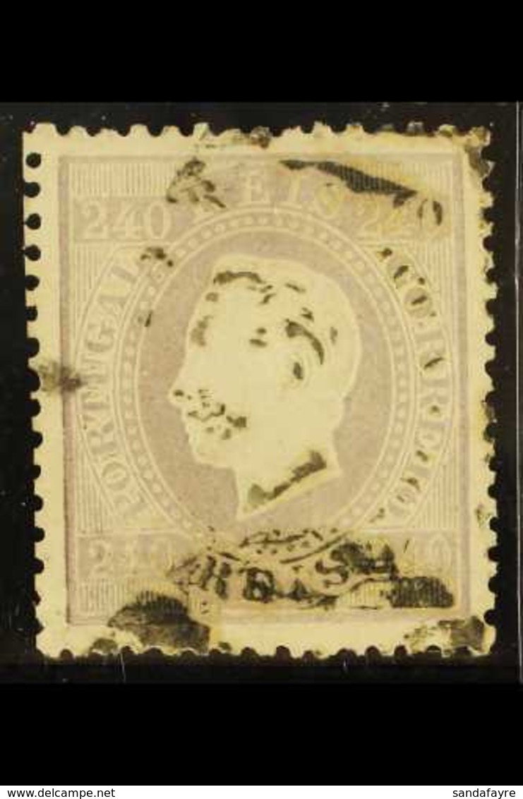 1870 240r lilac, Straight Label, perf.12½, Mi 44xB, Fine Used. For More Images, Please Visit Http://www.sandafayre.com/i - Autres & Non Classés