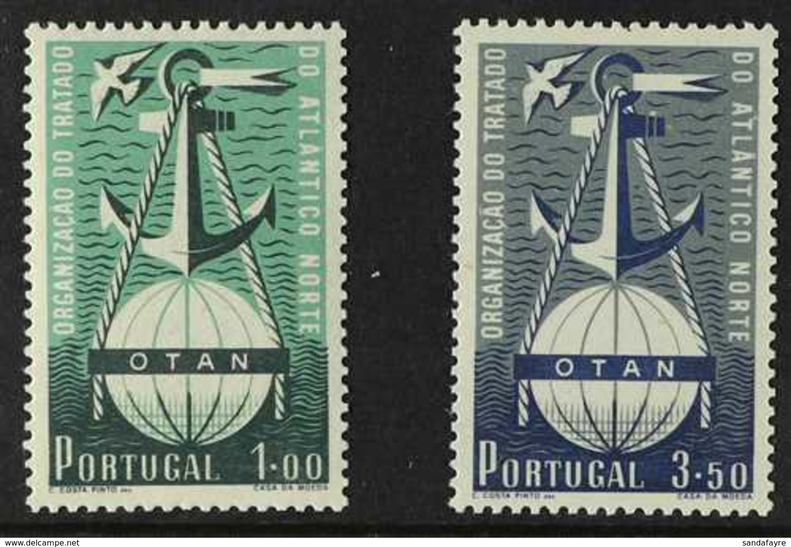 1952 NATO 3rd Anniversary Of The North Atlantic Treaty Organisation Set, Mi 778/79, SG 1065/66, Afinsa 749/50, Never Hin - Autres & Non Classés