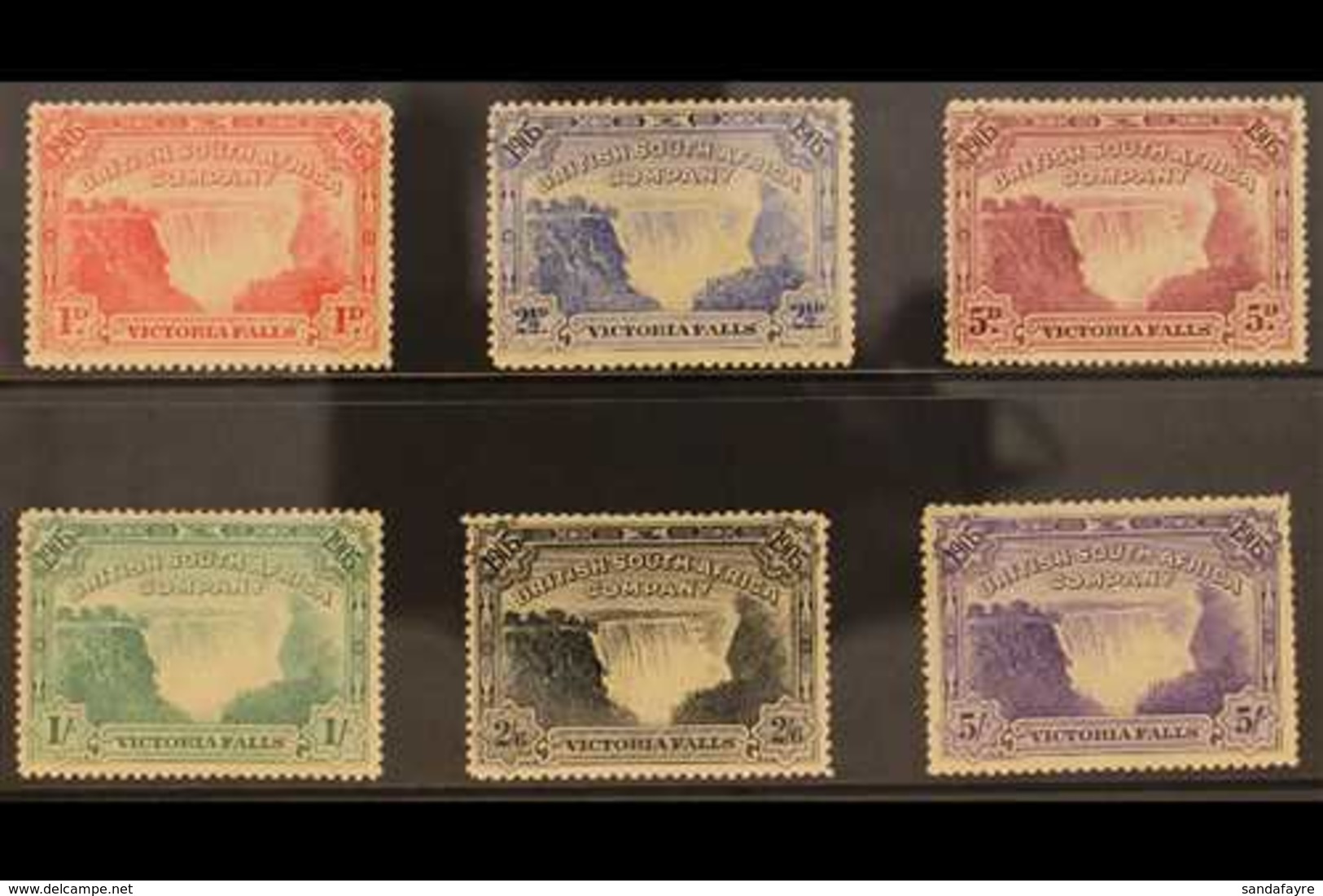 1905 Victoria Falls Set, SG 94/99, Fine Mint. (6 Stamps) For More Images, Please Visit Http://www.sandafayre.com/itemdet - Other & Unclassified