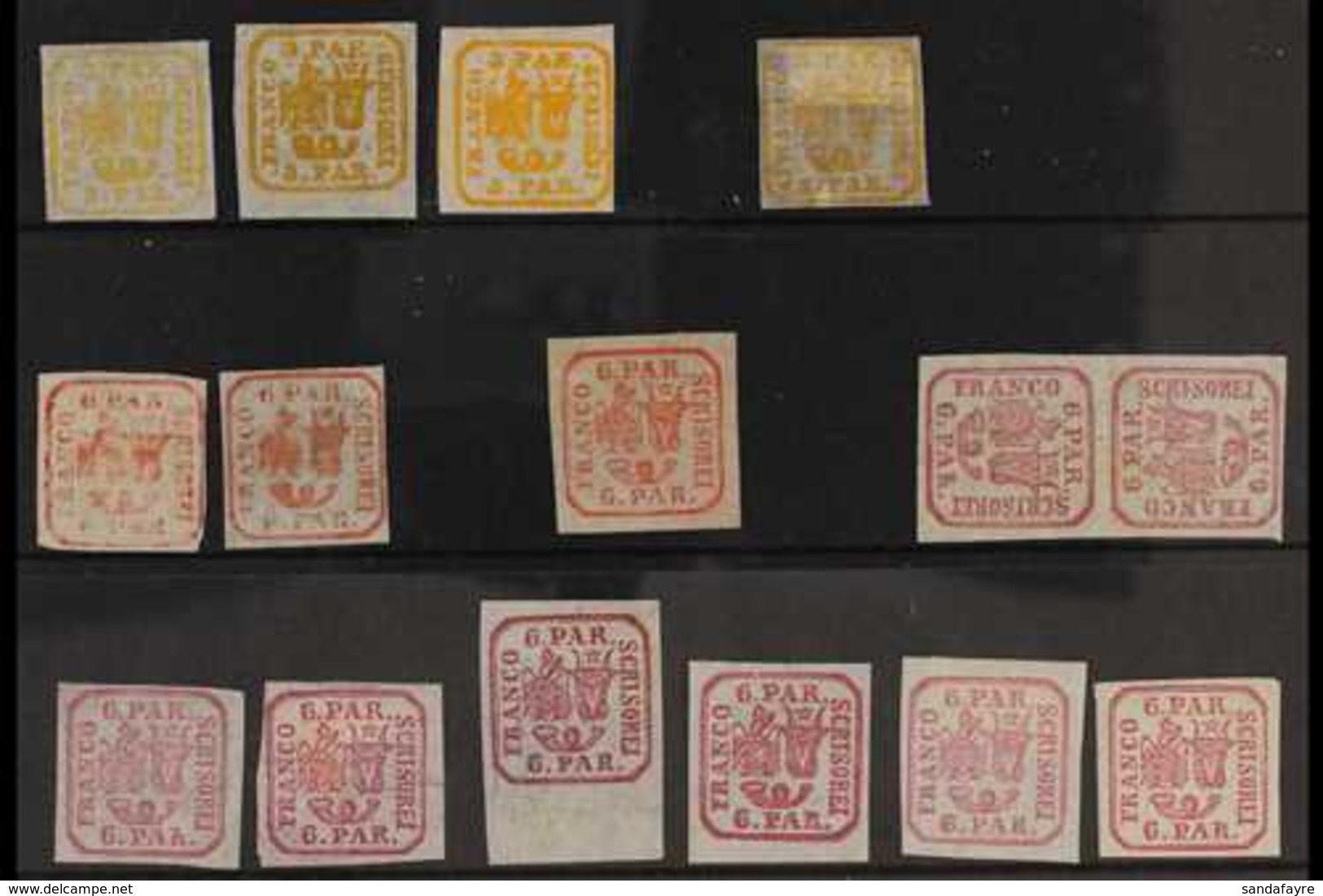 1862-1864 MINT & UNUSED COLLECTION On Two Stock Cards With A Good Range Of Different Shades, Paper Types & Printings, In - Altri & Non Classificati