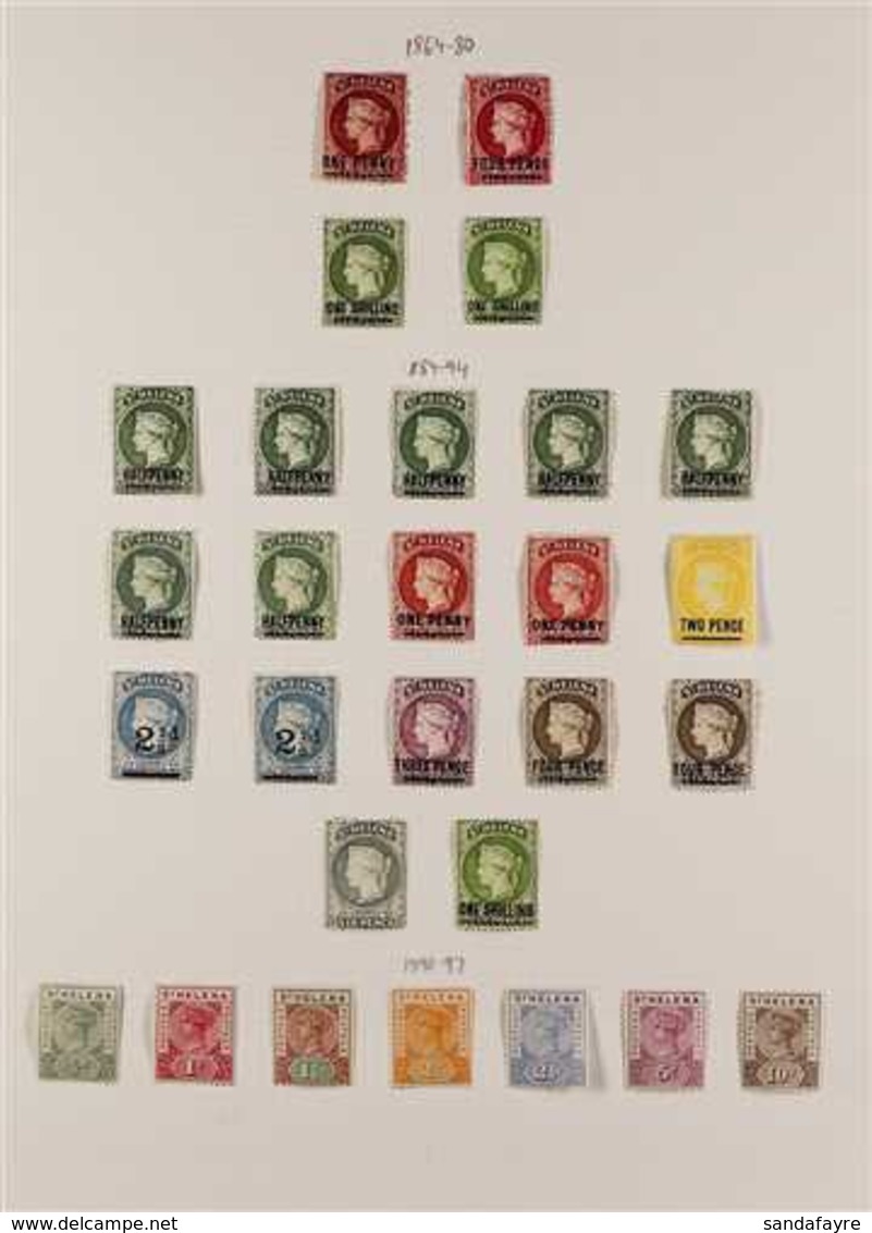 1864-1949 ATTRACTIVE MINT COLLECTION On Pages, Includes 1864-80 1d Type C & 4d Type B Perf 12½ And 1s (x2 Shades) Perf 1 - Sainte-Hélène