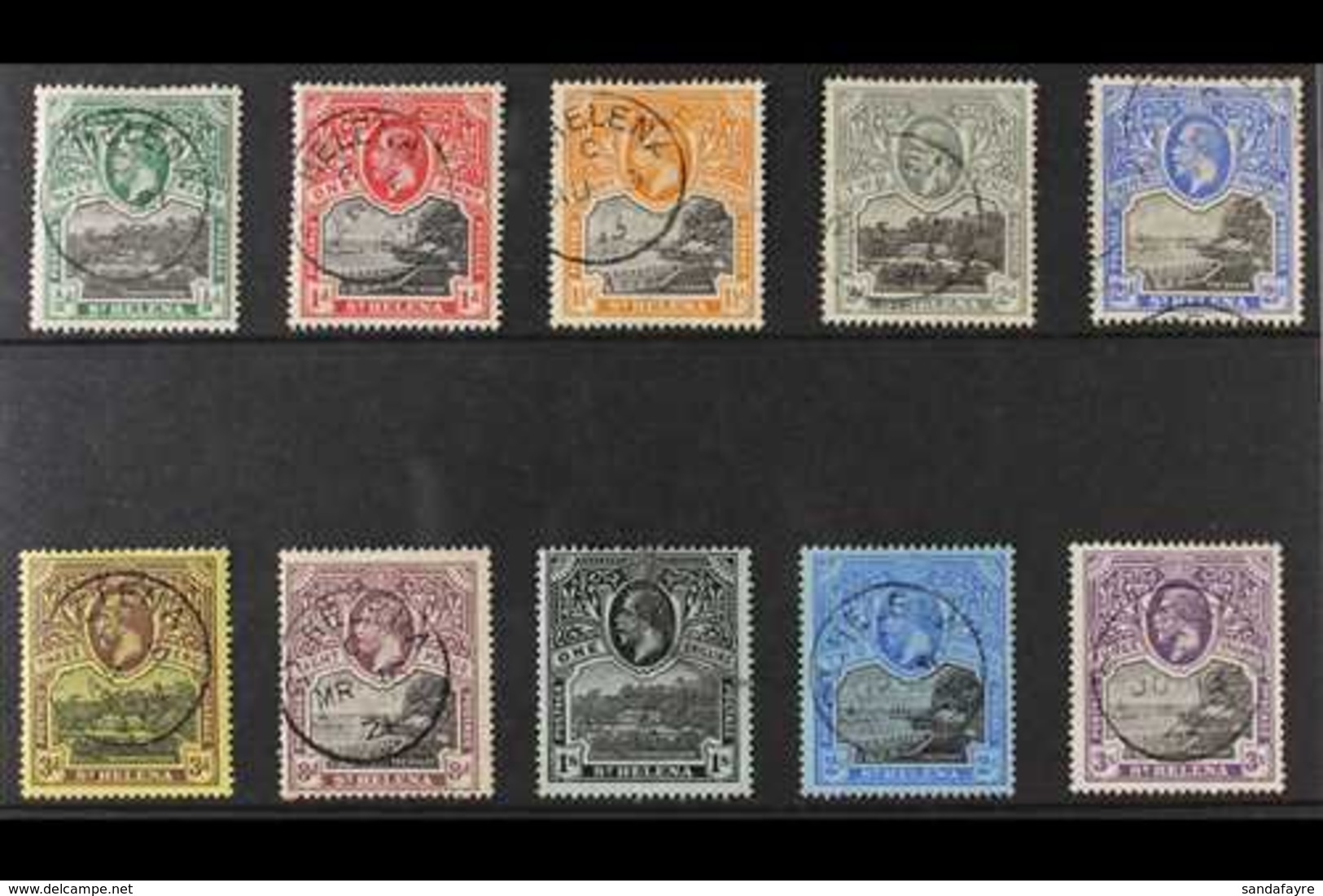 1912-16 Pictorial Definitive Complete Set, SG 72/81, Very Fine Cds Used (10 Stamps) For More Images, Please Visit Http:/ - Isola Di Sant'Elena