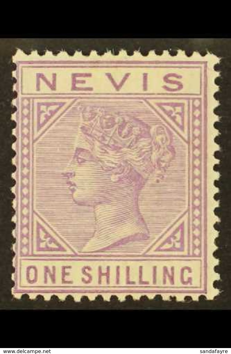 1890 1s Pale Violet, SG 34, Superb Never Hinged Mint.  For More Images, Please Visit Http://www.sandafayre.com/itemdetai - St.Christopher, Nevis En Anguilla (...-1980)