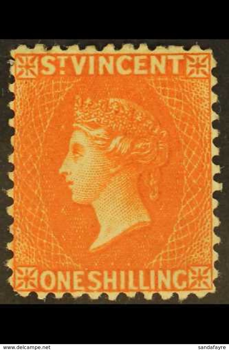 1883-84 1s Orange-vermilion, Watermark Crown CA, Perf 12, SG 45, Very Fine Mint. For More Images, Please Visit Http://ww - St.Vincent (...-1979)