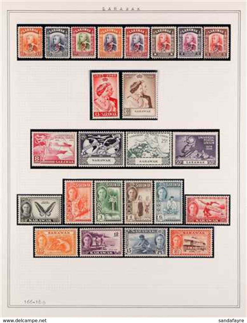1946-1965 COMPLETE NHM COLLECTION An Attractive, Complete Run From The 1946 Centenary Set To The 1965 Floral Set, SG 146 - Sarawak (...-1963)