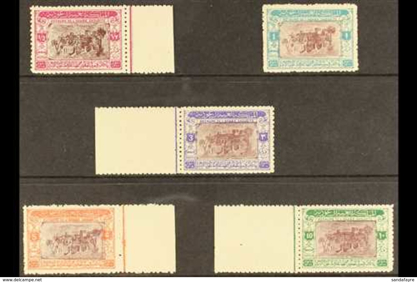 1950 50th Anniv Of Capture Of Riyadh, SG 365/369, Never Hinged Mint. (5 Stamps) For More Images, Please Visit Http://www - Arabia Saudita