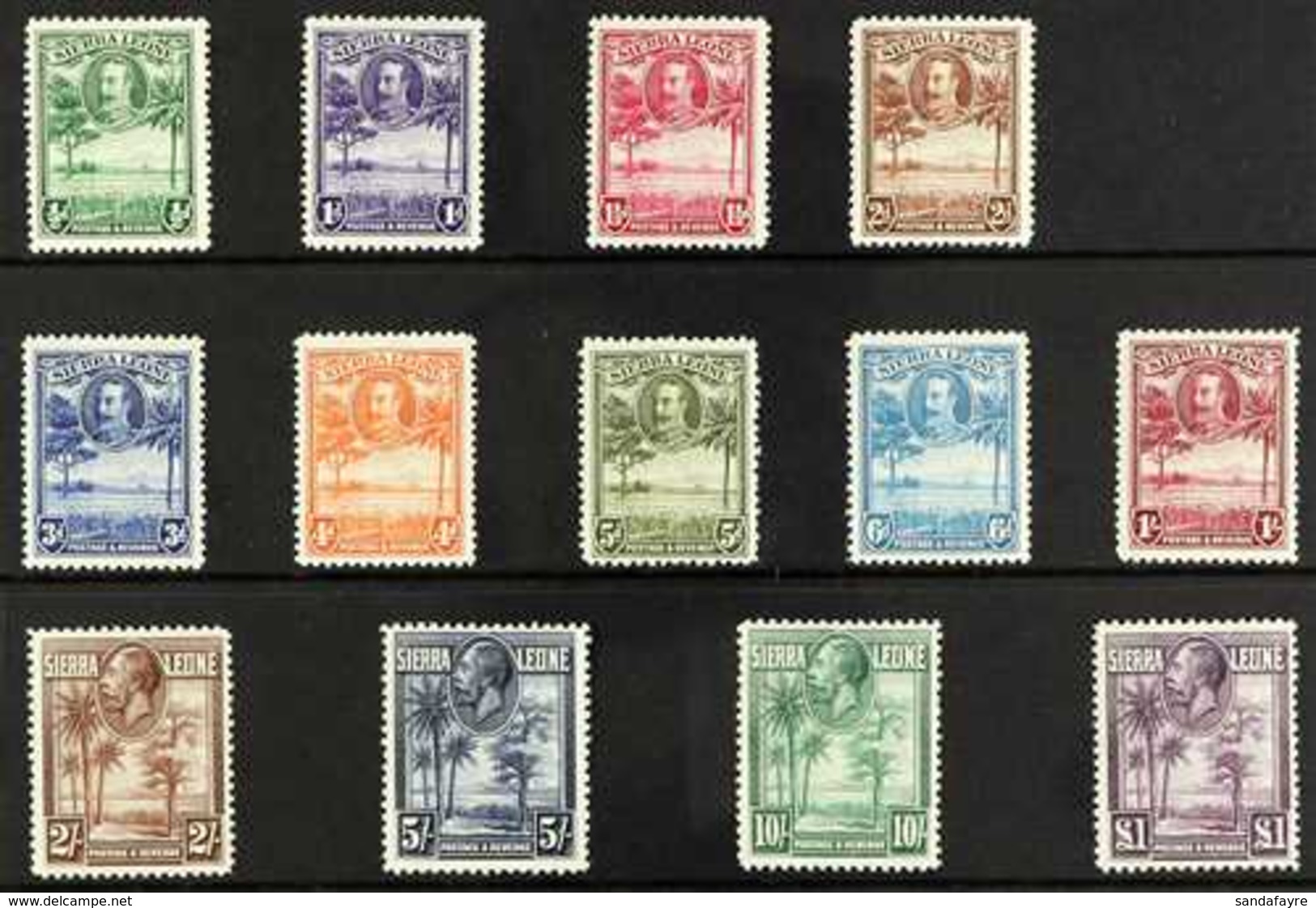 1932 Pictorial Definitive Complete Set, SG 155/67, Very Fine Mint (13 Stamps) For More Images, Please Visit Http://www.s - Sierra Leone (...-1960)