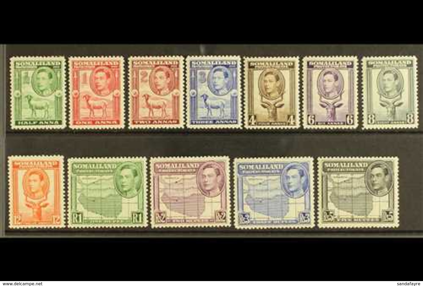 1938 Pictorials Complete Set, SG 93/104, Very Fine Mint, Fresh. (12 Stamps) For More Images, Please Visit Http://www.san - Somalie (1960-...)