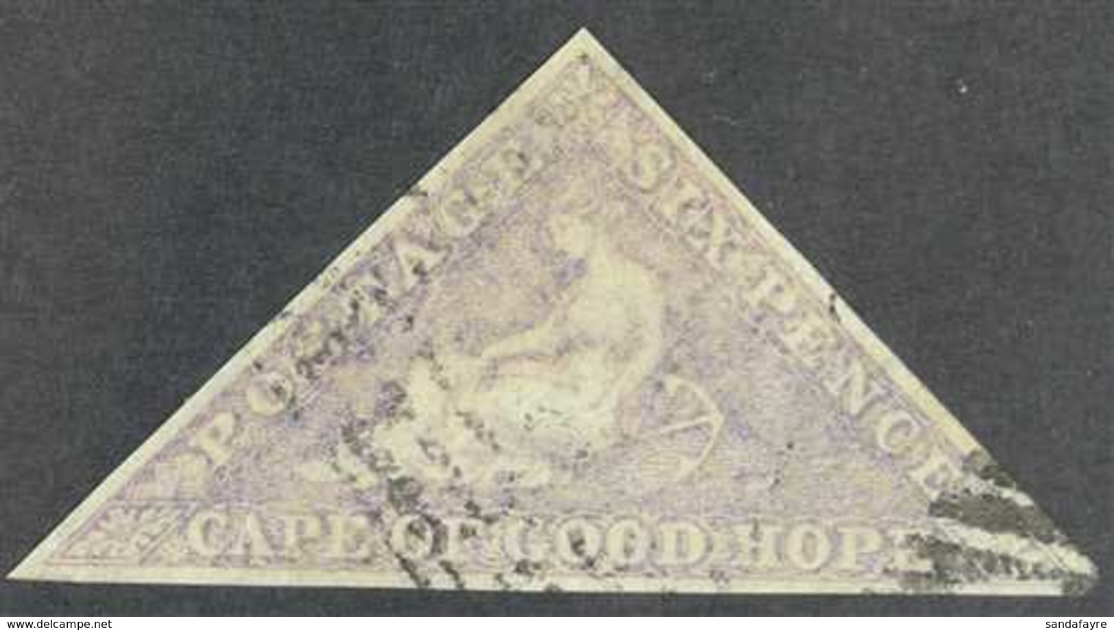 CAPE OF GOOD HOPE 1855-63 6d Pale Rose- Lilac Triangular, SG 7, Fine Used, Three Good Margins. For More Images, Please V - Non Classés