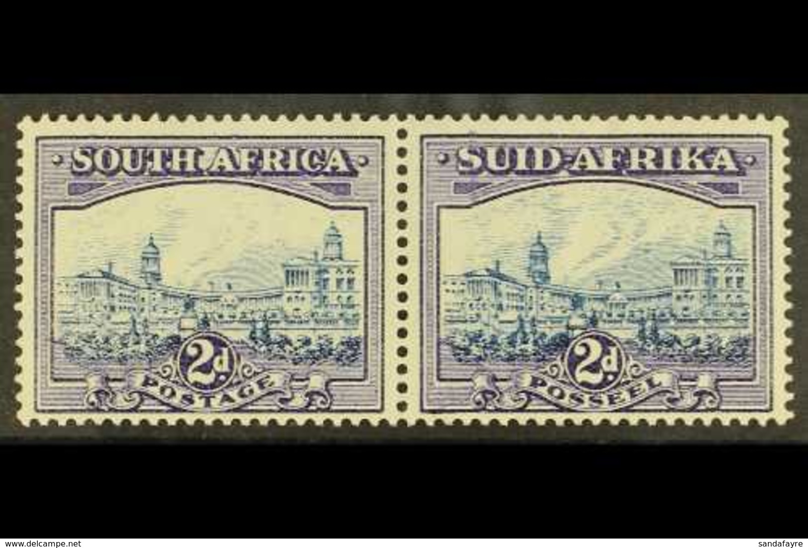 1933-48 2d Blue & Violet With Ink Smudge Through "S" Of "SUID" Variety, SG.58, Never Hinged Mint. For More Images, Pleas - Non Classificati