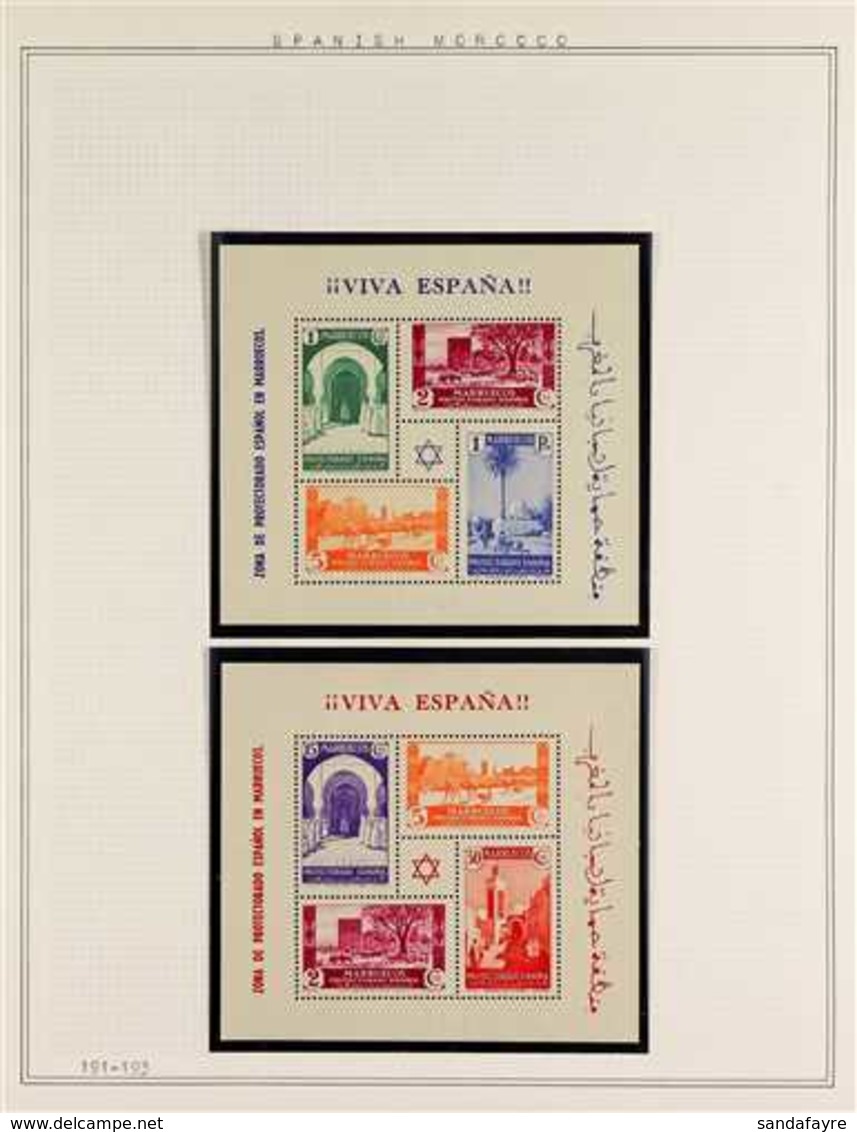 SPANISH MOROCCO 1937-1954 All Different Never Hinged Mint Collection, Includes 1937 Both Definitive Miniature Sheets, 19 - Altri & Non Classificati