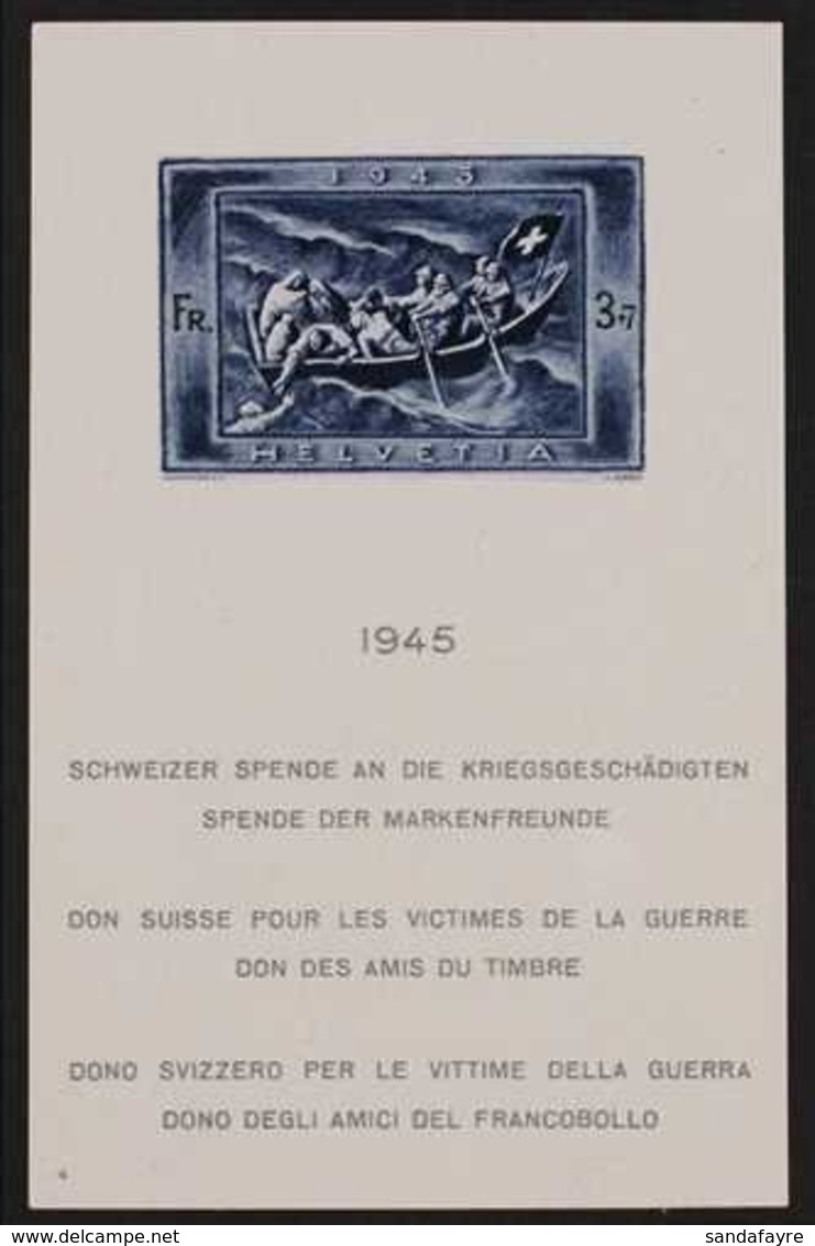 1945 War Relief Fund Mini-sheet (Michel Block 11, SG MS446a), Never Hinged Mint, Very Fresh. For More Images, Please Vis - Otros & Sin Clasificación