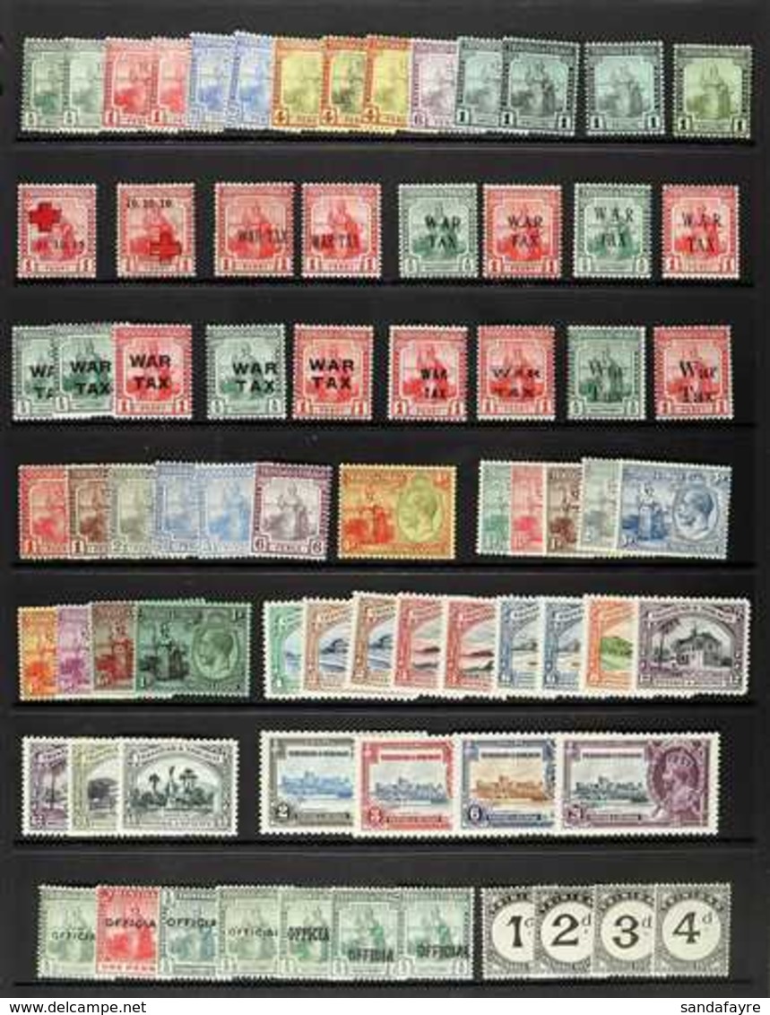1913-1936 OLD TIME MINT COLLECTION. An Interesting Old Time Mint Collection , ALL DIFFERENT & Includes 1913-23 With Shad - Trinité & Tobago (...-1961)