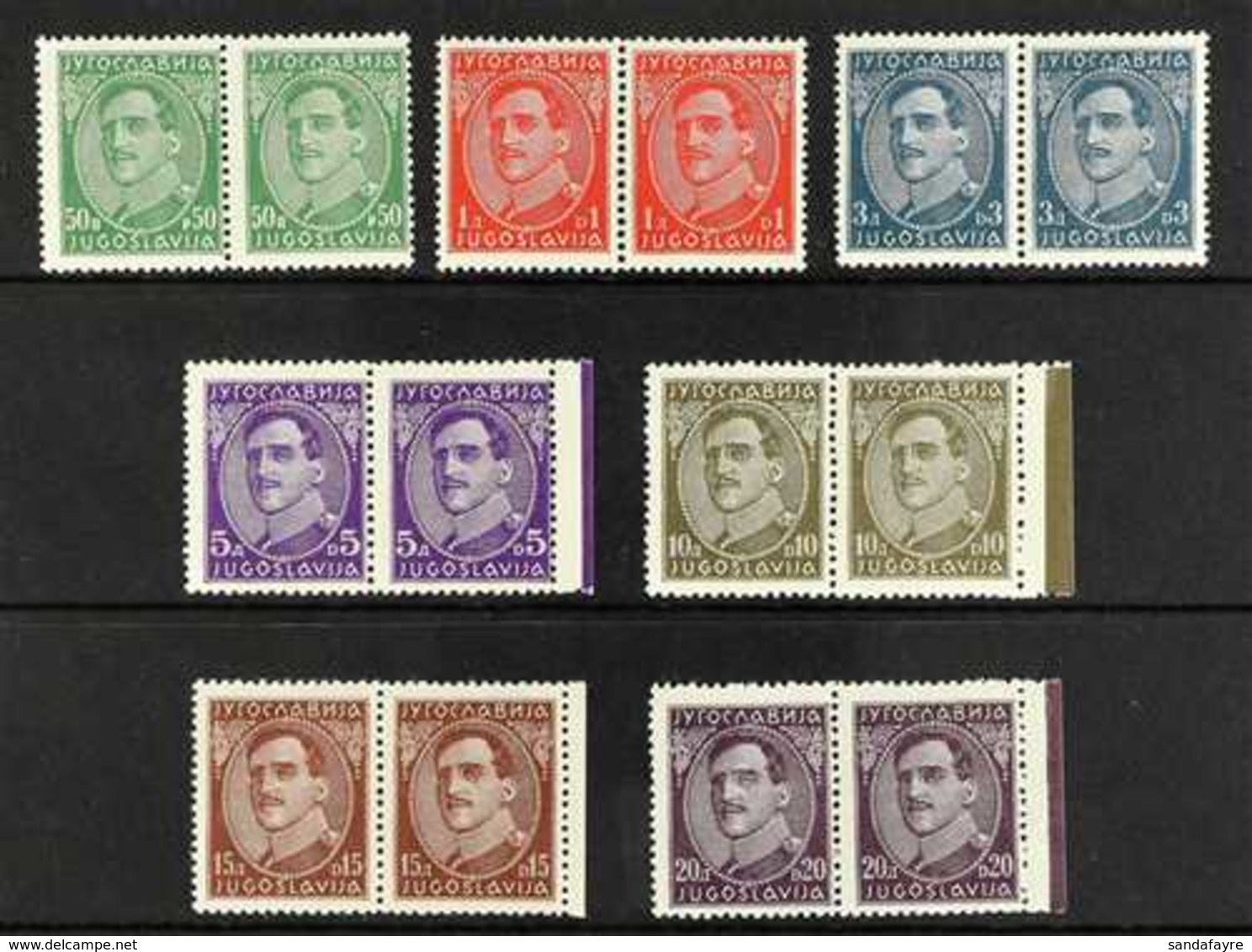 1931-33 King Alexander Without Engraver's Name Most Values To 10d, 15d & 20d (between Michel 229-36 II, SG 250B-57B), Ne - Autres & Non Classés