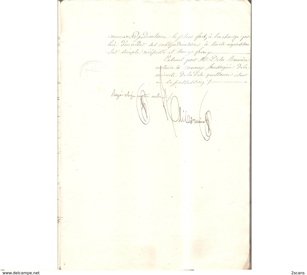 Dépt 77 - VILLENOY - Janvier 1845 - Quittance par M. LOYAU à M. GERMAIN et autres - (PLICQUE, COUTELET, DÉLÉPINE, Meaux)