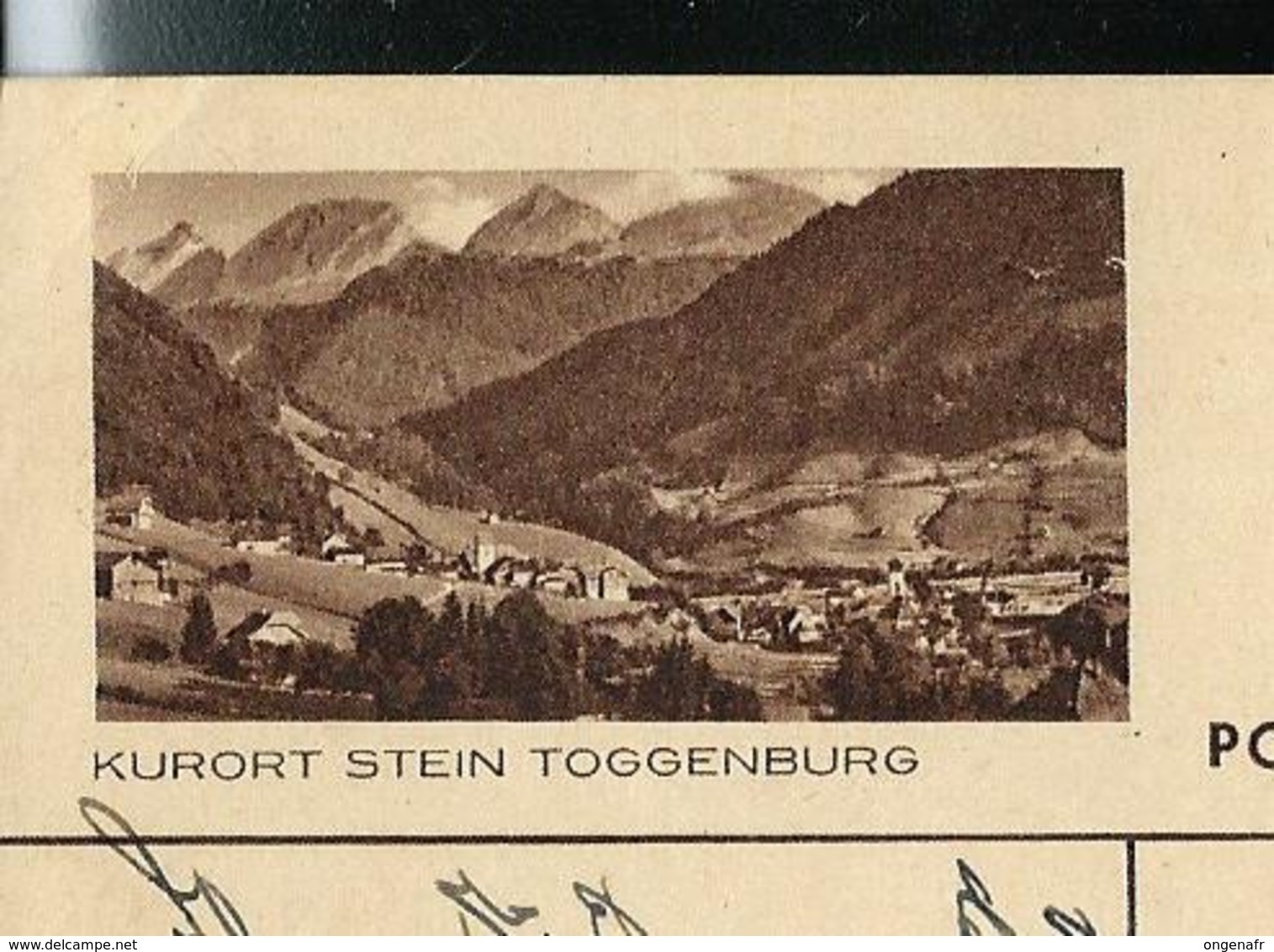 Carte Illustrée Obl. N° 163 - 0133 D ( KURORT STEIN TOGGENBURG)  Obl. Bern 1948 + Flamme : Avion - Entiers Postaux