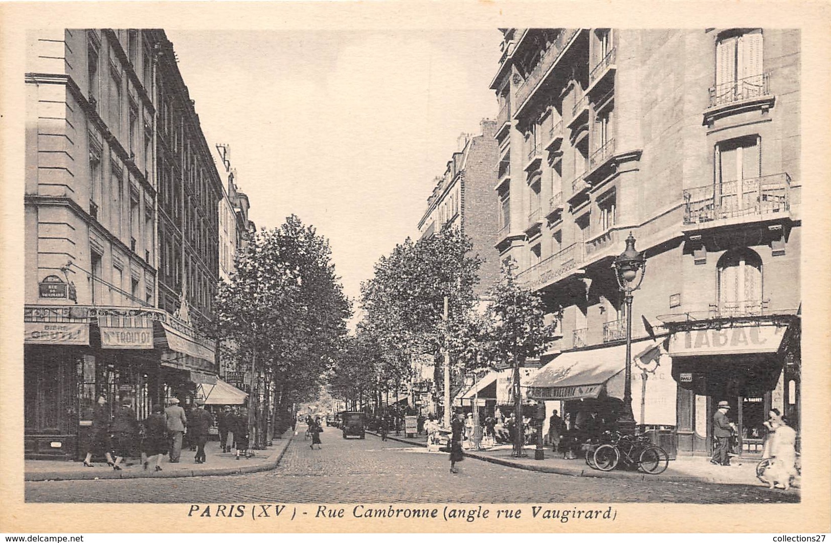 75015-PARIS-RUE CAMBRONNE- ANGLE RUE VAUGIRARD - Arrondissement: 15