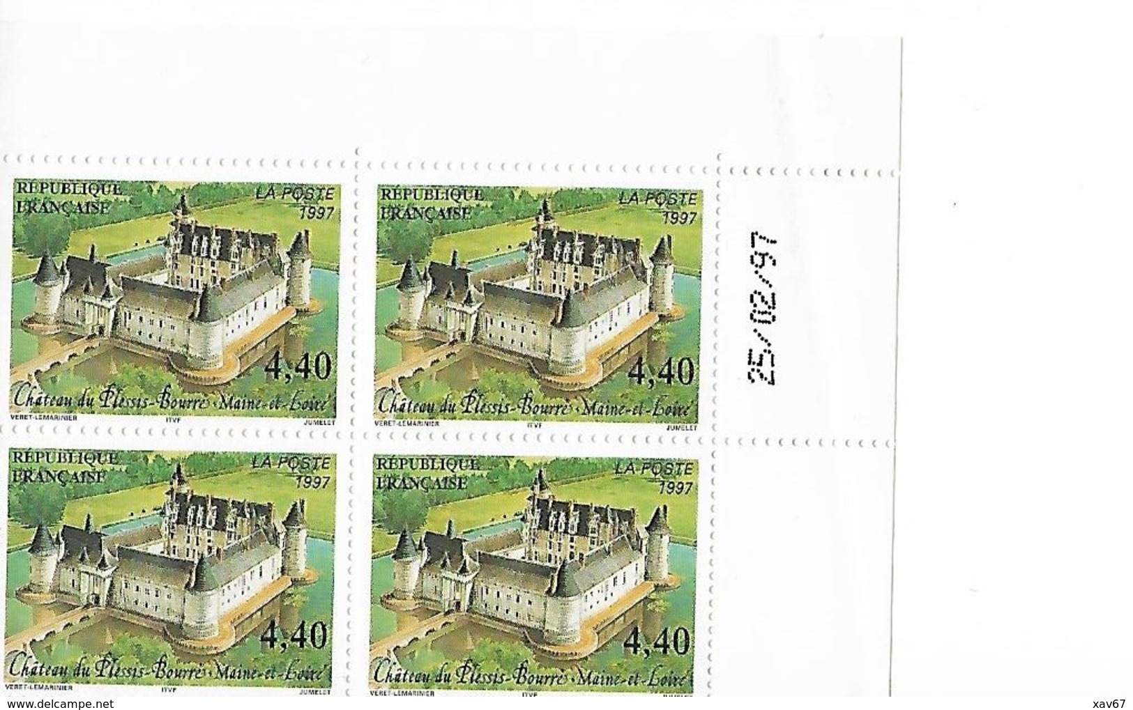 Château De Plessis Bourré Coin Daté 25/02/97 - 1990-1999