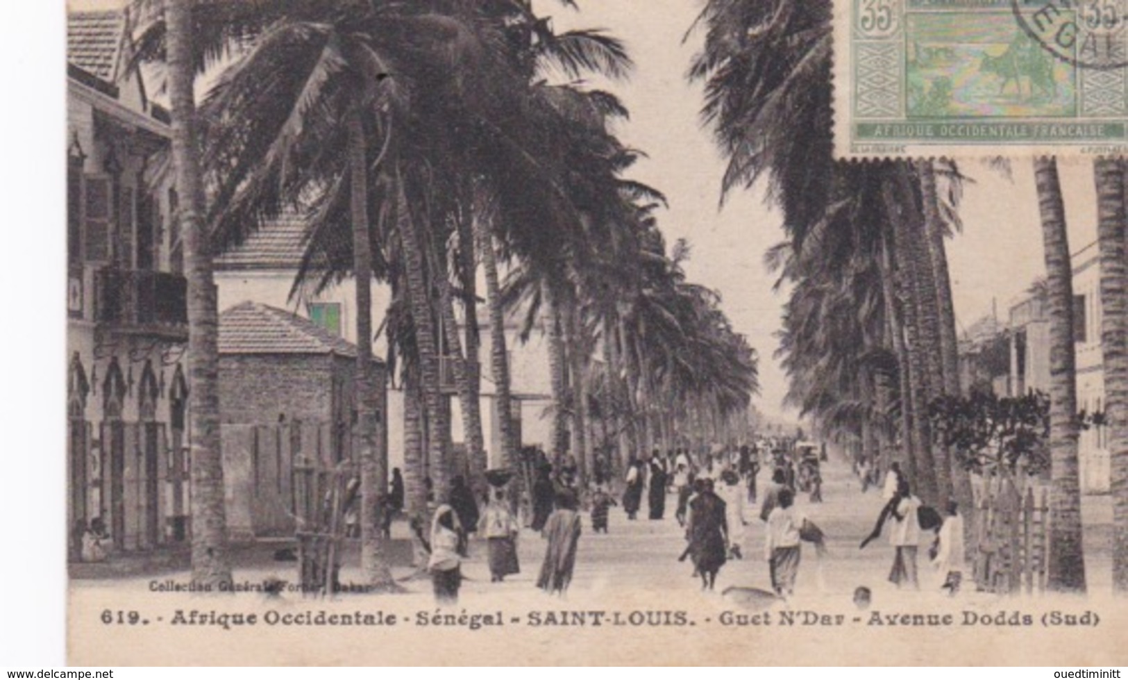 Sénégal, Saint-Louis, CPA, Guet N'Dar, Avenue Dodds, Les Bureaux De La Mauritanie à Gauche, - Mauritania