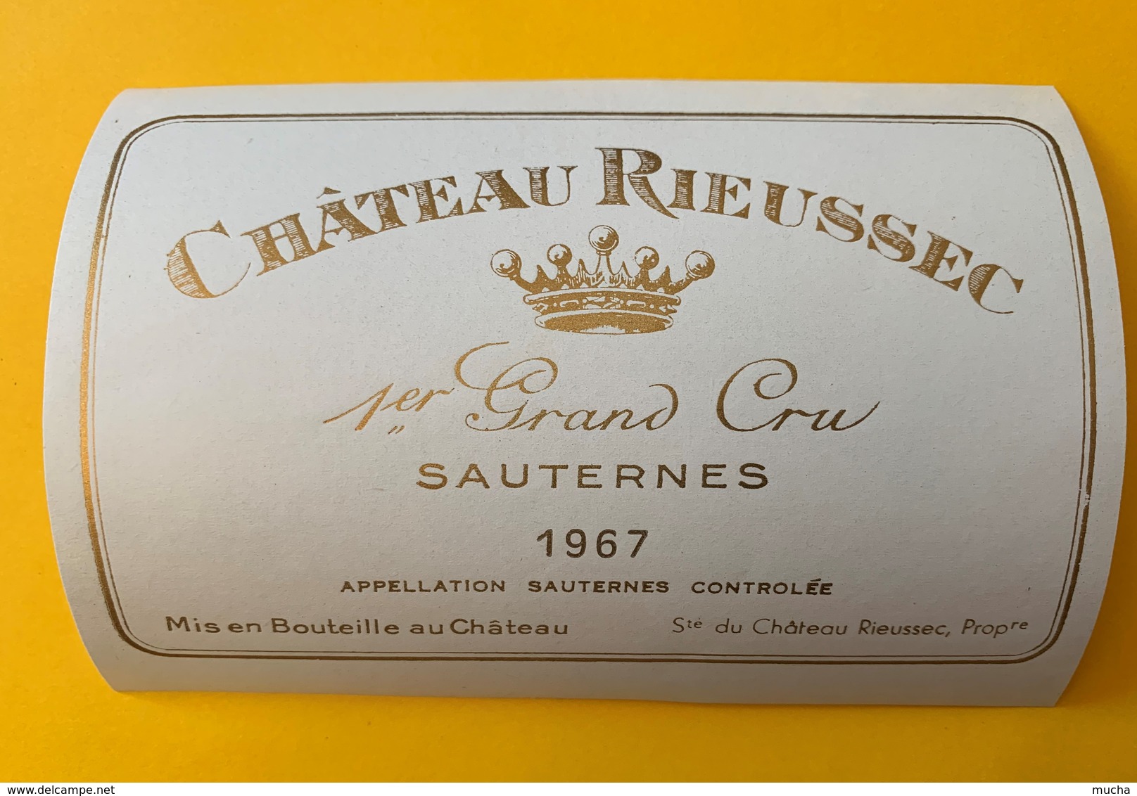 12628 - Château Rieussec 1967 Sauternes - Bordeaux