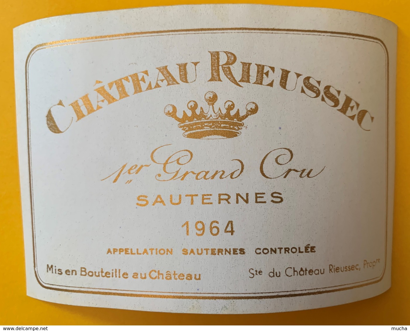 12637 - Château Rieussec 1964 Sauternes - Bordeaux