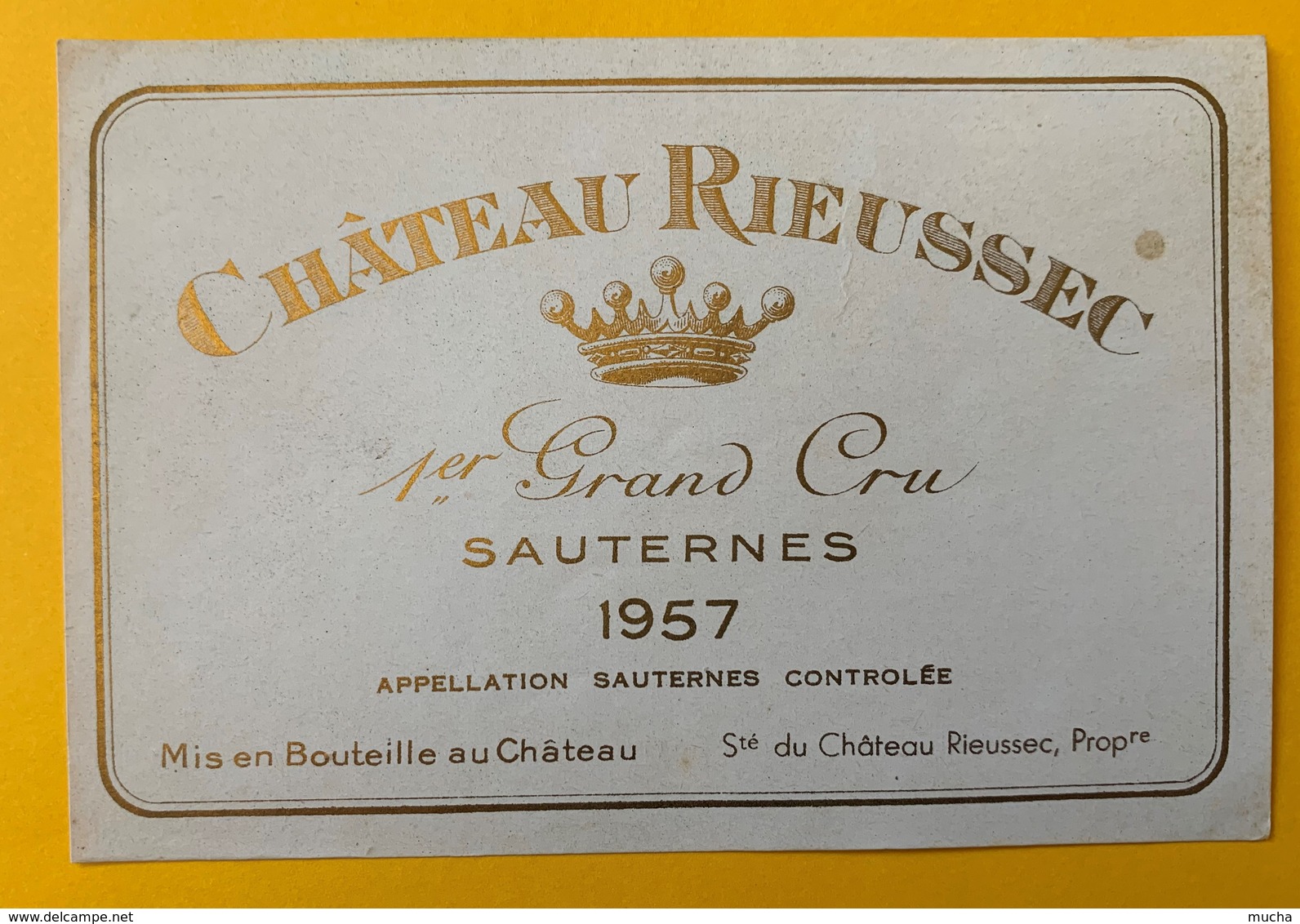 12640 - Château Rieussec 1957 Sauternes - Bordeaux