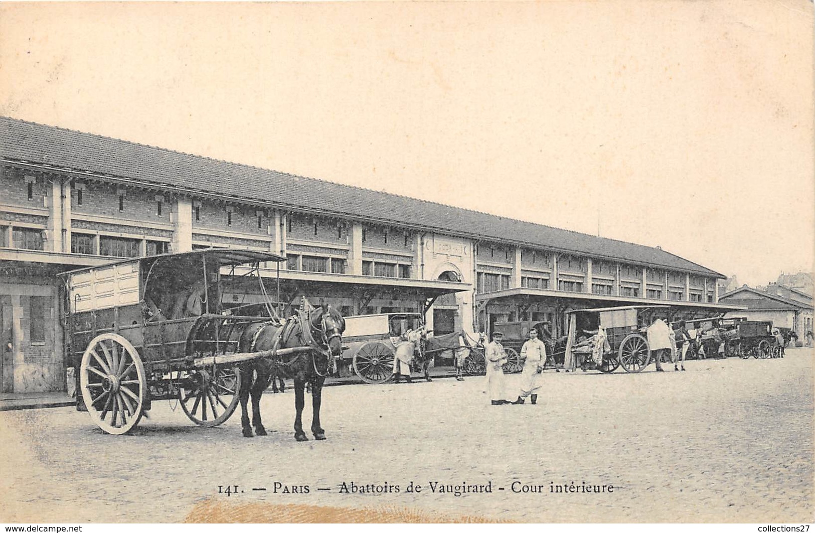 75015-PARIS-ABATTOIRS DE VAUGIRARD , COUR INTERIEURE - Paris (15)