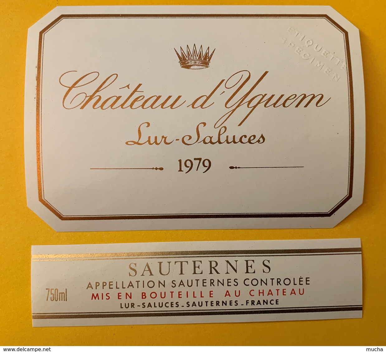 12645 - Château D'Yquem 1979 Spécimen - Bordeaux