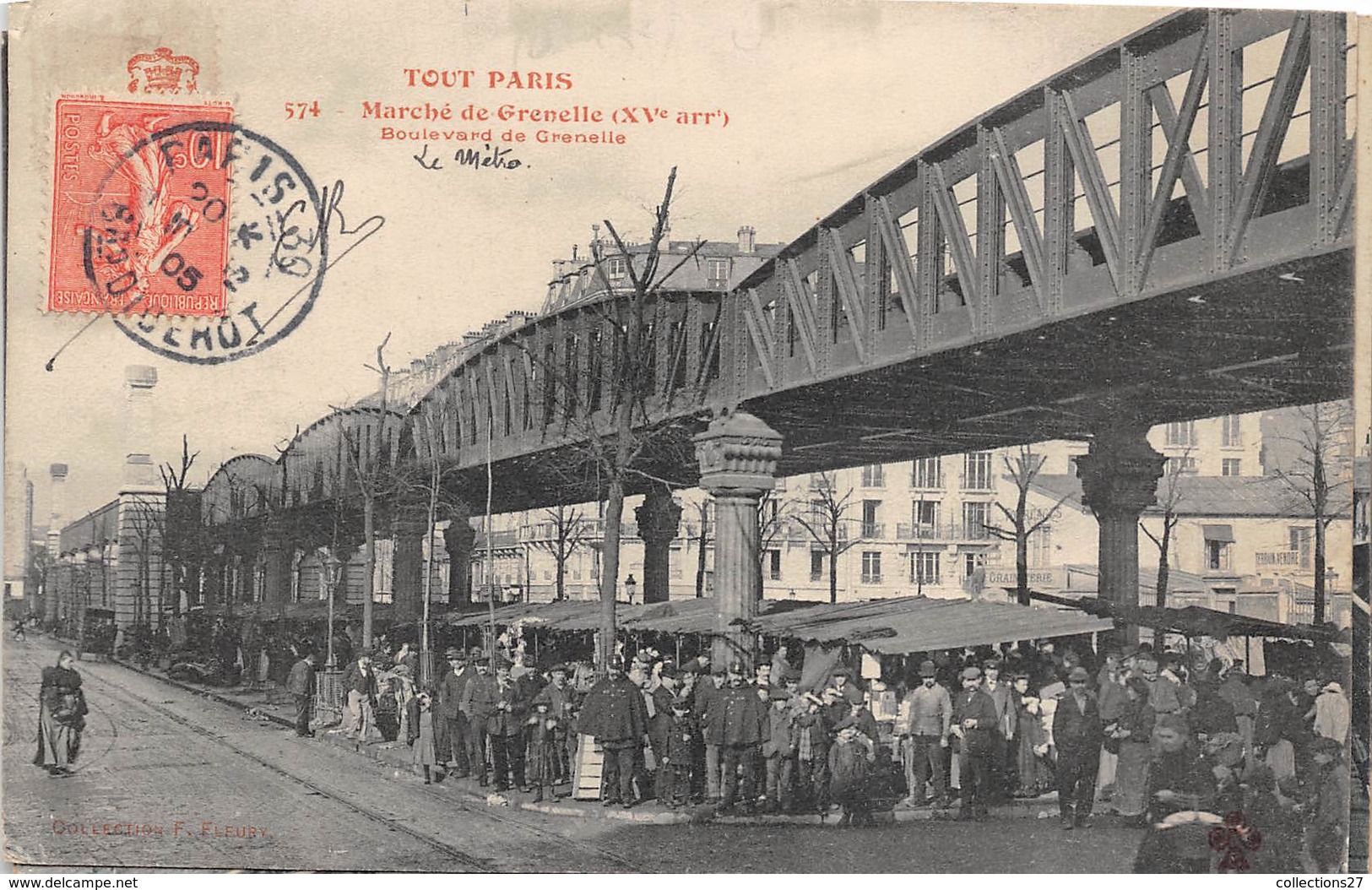 75015-PARIS-TOUT-PARIS- MARCHE DE GRENELLE BLD DE GRENELLE - Paris (15)