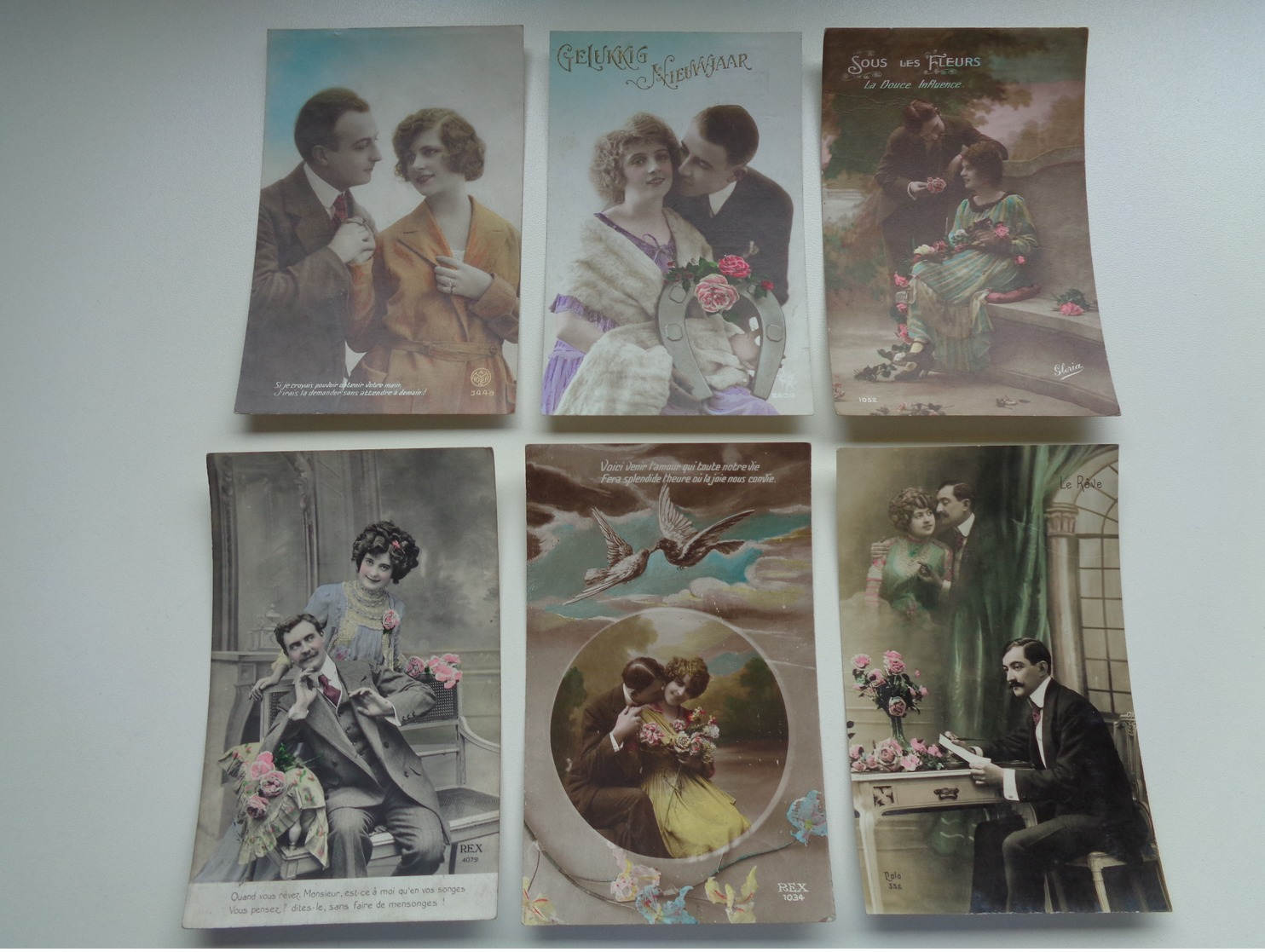 Beau Lot De 60 Cartes Postales De Fantaisie  Couples  Couple    Mooi Lot Van 60 Postkaarten Fantasie Koppels  Koppel - 5 - 99 Cartes