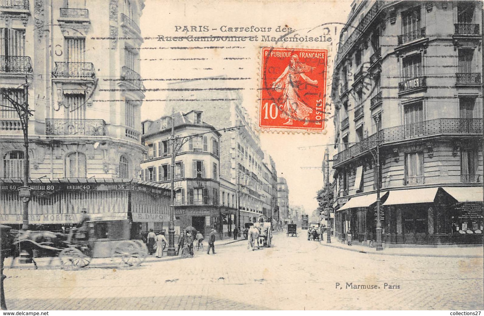 75015-PARIS-CARREFOUR DES RUES CAMBRONNE ET MADEMOISELLE - Paris (15)