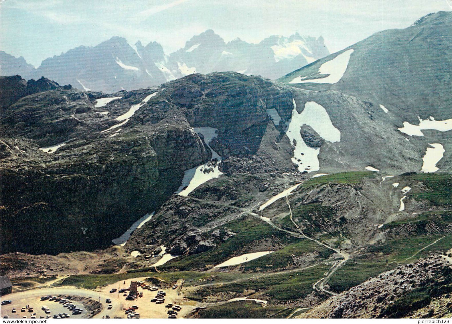 05 - Col Du Galibier - Le Sommet Du Col - Dans Le Fond, Massif De La Meije - Otros & Sin Clasificación