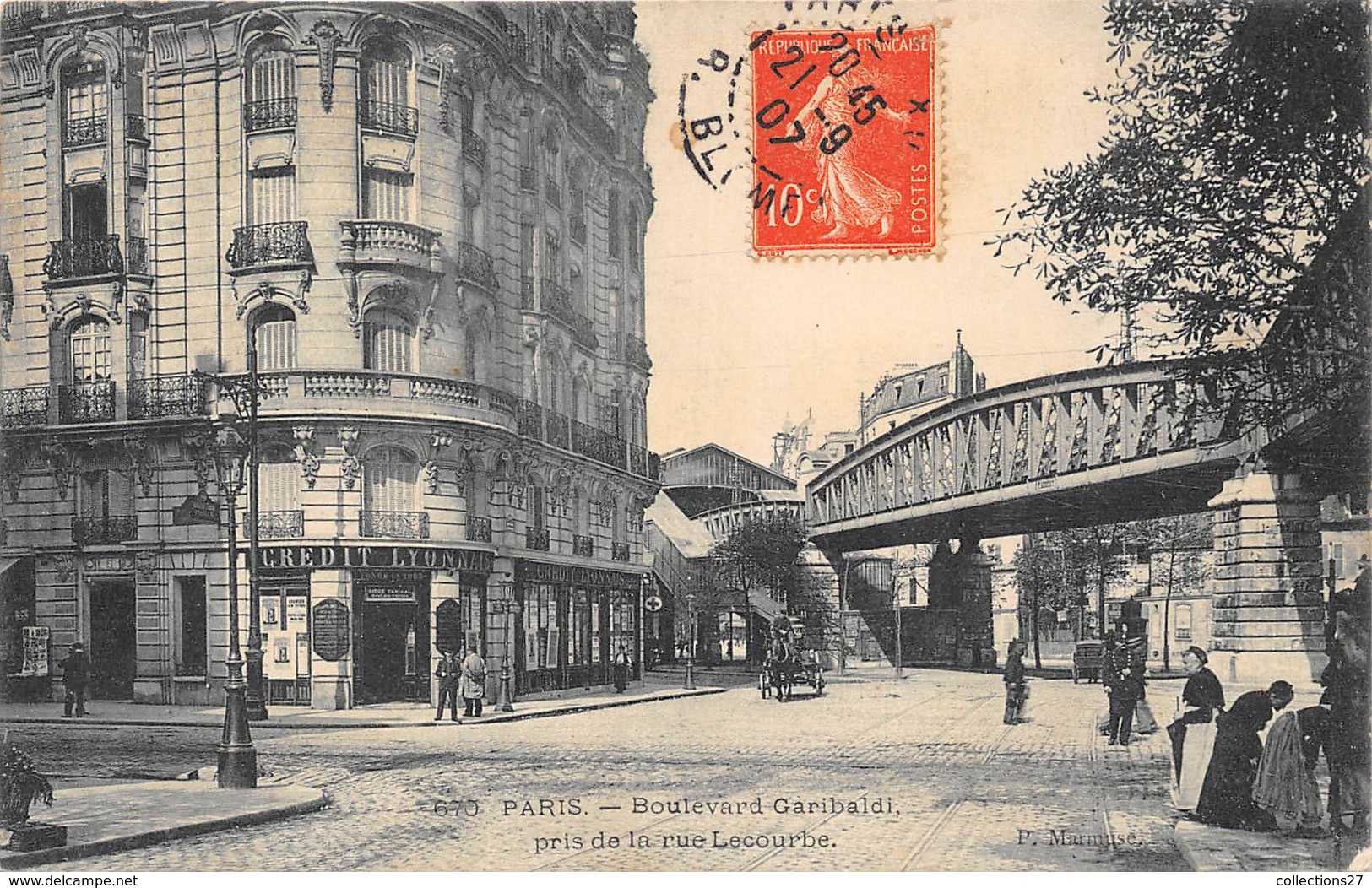75015-PARIS-BLD GARIBALDI PRIS DE LA RUE LECOURBE - Paris (15)