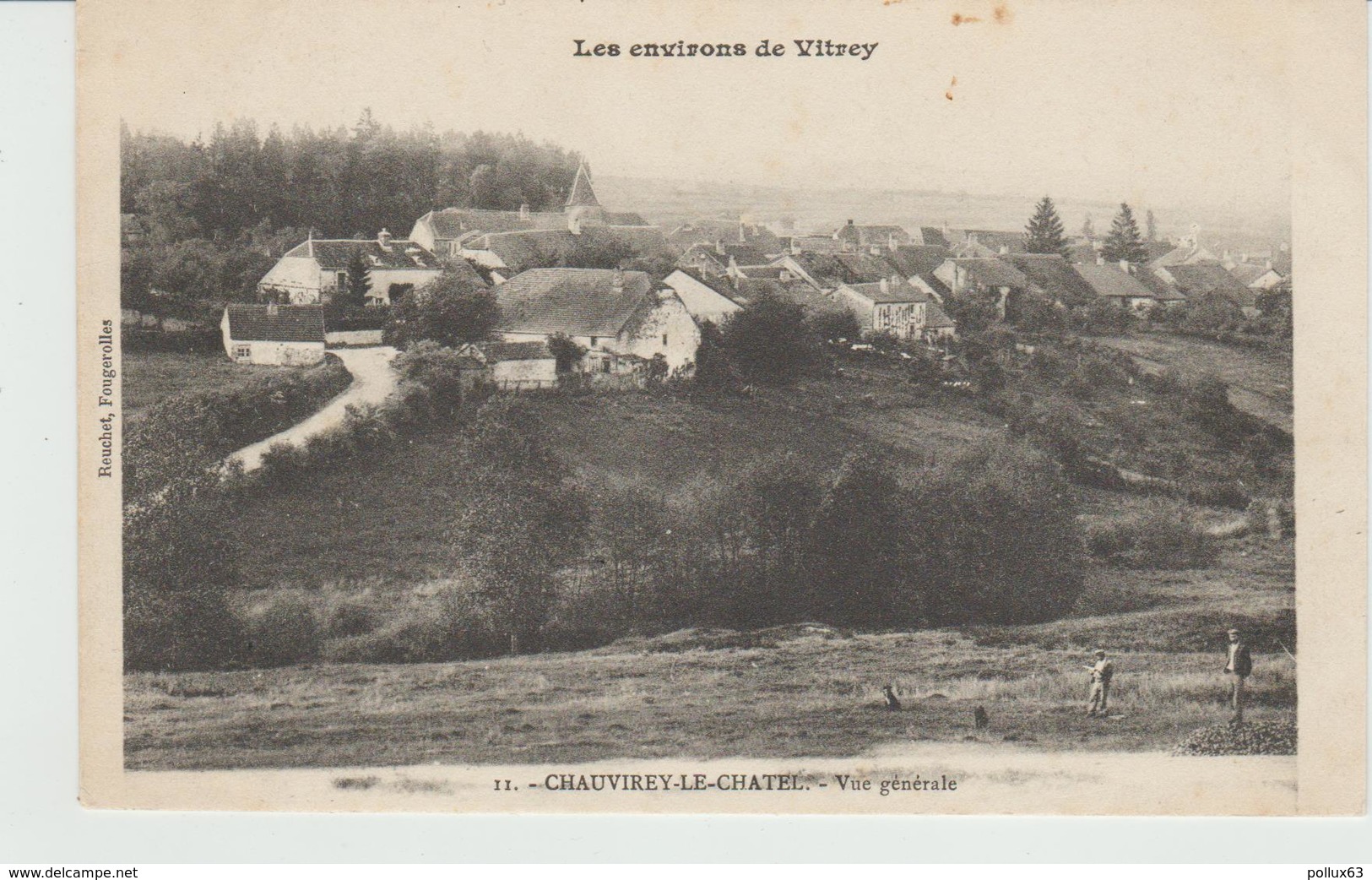 CPA CHAUVIREY-LE-CHATEL (70) VUE GENERALE - Autres & Non Classés