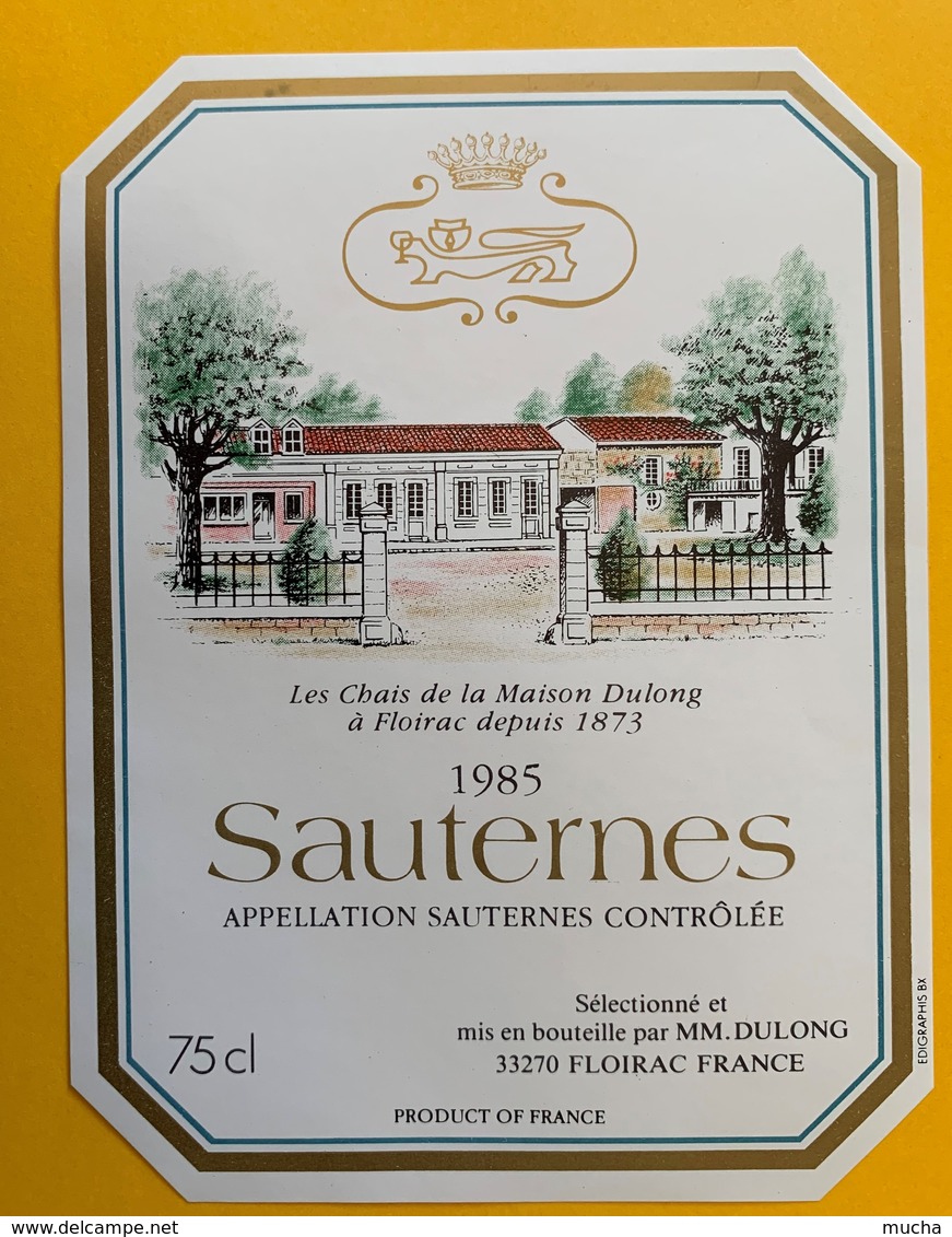 12657 -  Sauternes 1985 Dulong - Bordeaux