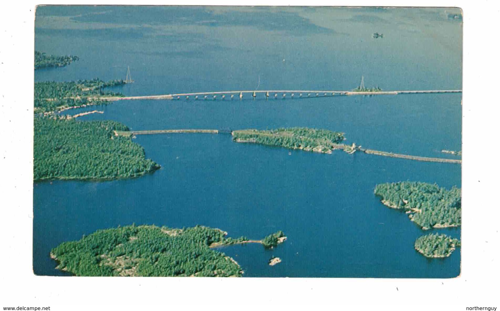 PORT ARTHUR, Ontario, Canada, Causeway On Rainy Lake By Shoreline Hotel In PA, Old Chrome Postcard, Thunder Bay County - Port Arthur