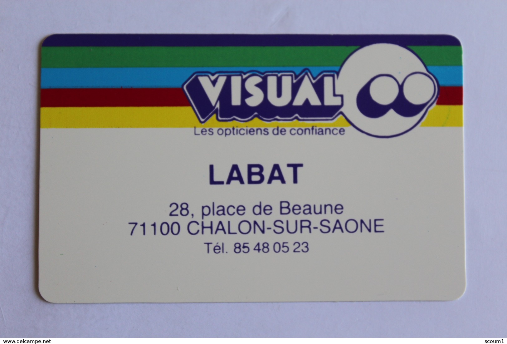 Petit Calendier 1989 Offert Par   VISUAL LABAT  Chalon Sur Saone - Petit Format : 1981-90