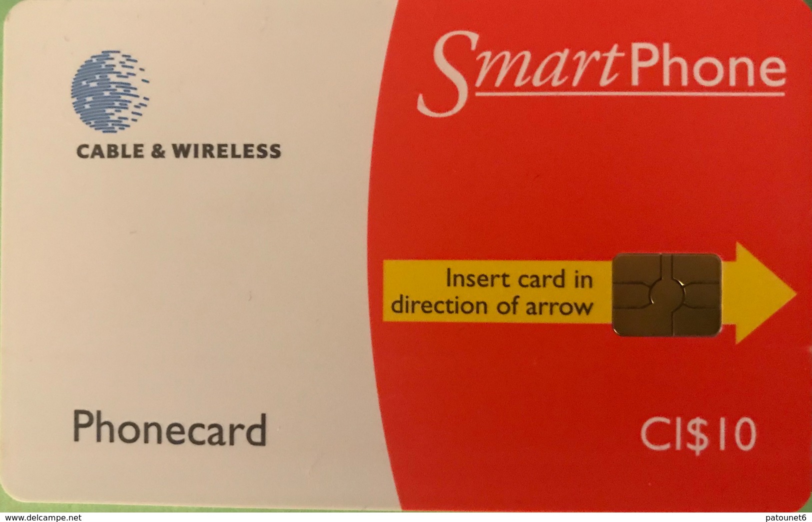ILES CAYMAN  -  Phonecard  -  Cabble & Wirelees  -   CI $ 10 - Kaaimaneilanden