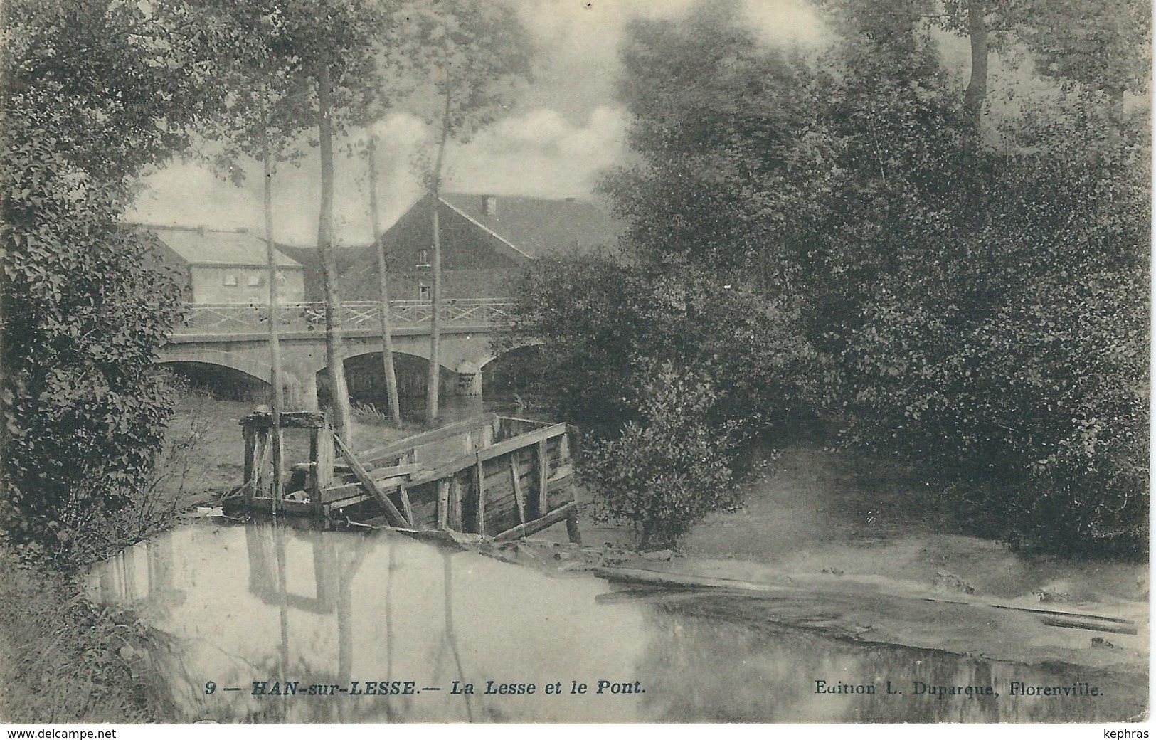 9 - HAN-SUR-LESSE : La Lesse Et Le Pont - RARE VARIANTE - Rochefort