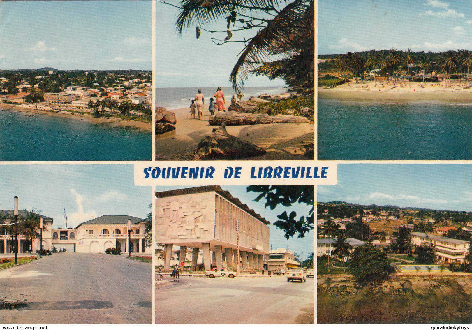 SOUVENIR DELIBREVILLE CPSM 15X10.5 MULTIVUE Bon état Voir Scans - Gabon